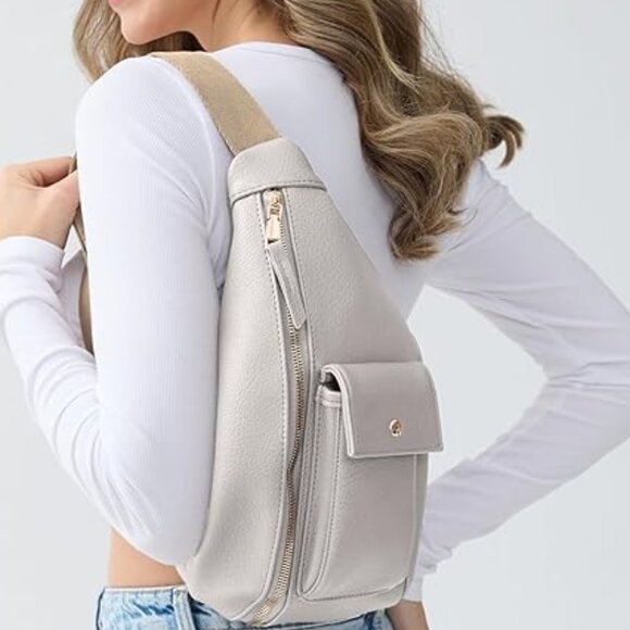 Vegan leather fanny packs crossbody bag